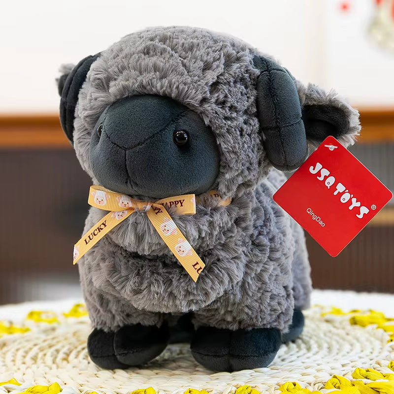23Cm Soft Curly Sheep Plush Toys Movie Stuffed Animals Soft Alpaca Plush Dolls Stuffed Sheep Plushie Baby Toys Gifts for Kids