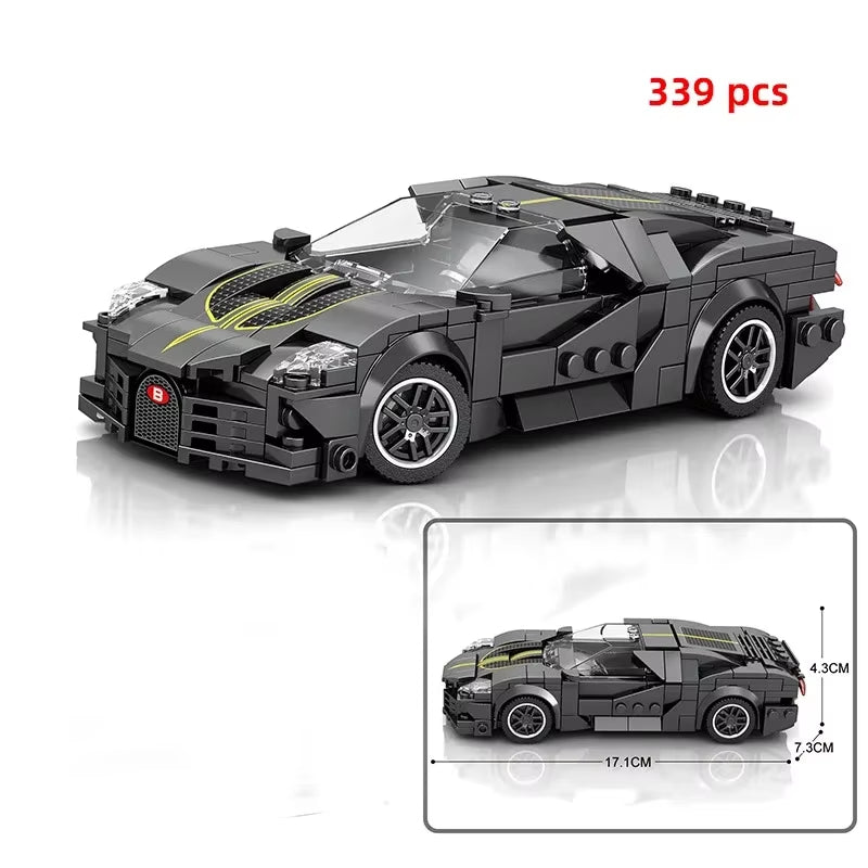 City Car Vehicle Speed Racer Building Blocks Brick Racing Super Technique Car Moc Creative Garage Set Educational Toys