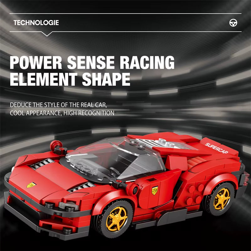 Super Sport Car Building Blocks City Speed Vehicle Car Model Bricks Desktop Ornaments DIY Assembly Toys Holiday Gift for Kids