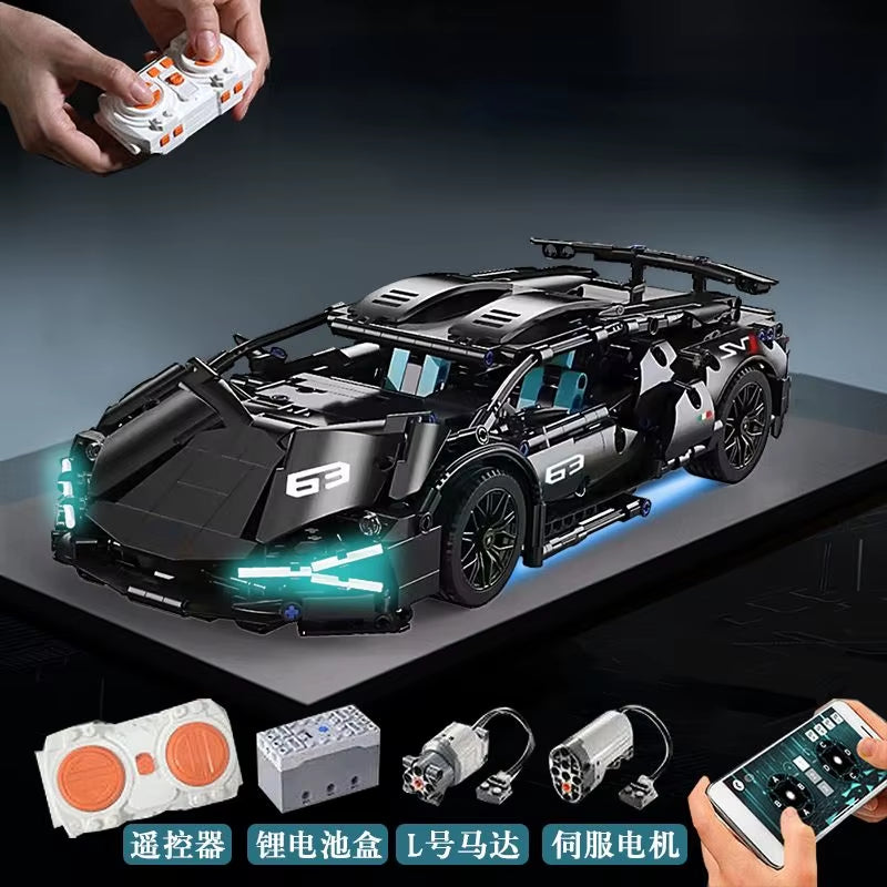 1280 PCS Technology 1:14 Supercar Building Blocks Assemble Brick Car Toy Gifts for Boys Gifts for Christmas Gifts
