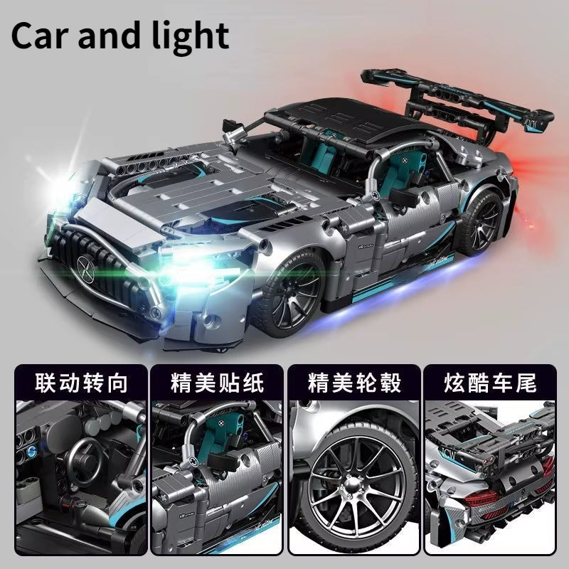 Sports Car Building Blocks Famous Racing Car Assembly Building Blocks Expert Speed Car Model Brick Moc Toy Boy Holiday Gift