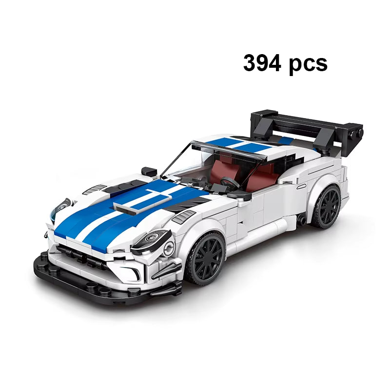 City Car Vehicle Speed Racer Building Blocks Brick Racing Super Technique Car Moc Creative Garage Set Educational Toys