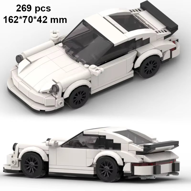 City Car Vehicle Speed Racer Building Blocks Brick Racing Super Technique Car Moc Creative Garage Set Educational Toys