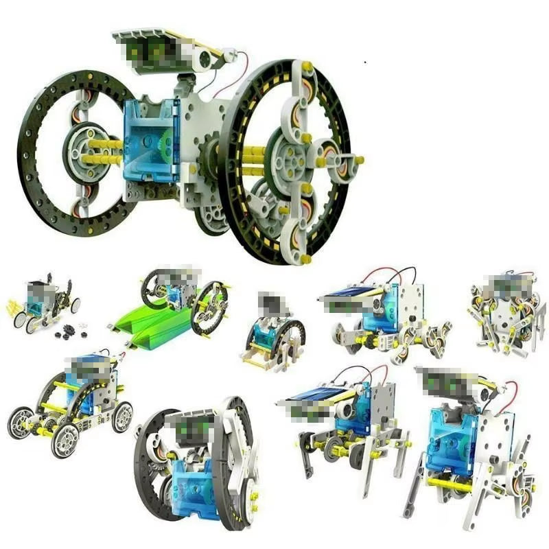 13 in 1 Educational Solar Energy Robot DIY Kit Toys for Kids Powered Children Boy Girls Learning Toy Gift