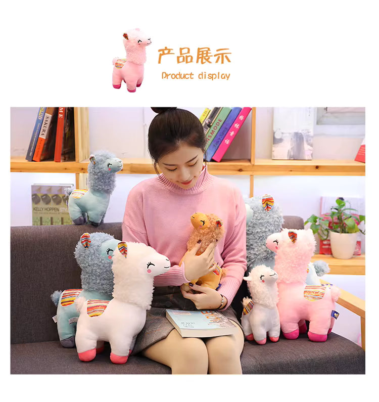 25cm Soft Smile Alpaca Llama Plush Toy | Blastoys UK