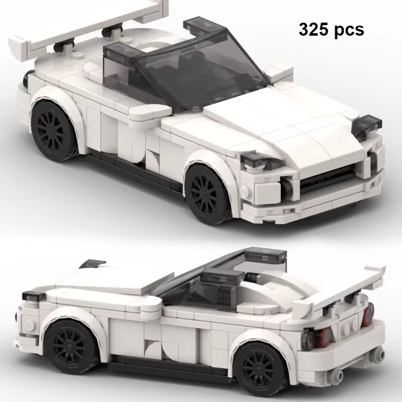 City Car Vehicle Speed Racer Building Blocks Brick Racing Super Technique Car Moc Creative Garage Set Educational Toys