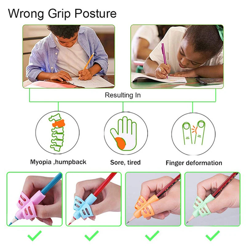 2Pcs/Set Montessori Toys Kids Educational Toys for Children Early Learning Baby Hold Pencil Corrector Montessori Education Toys