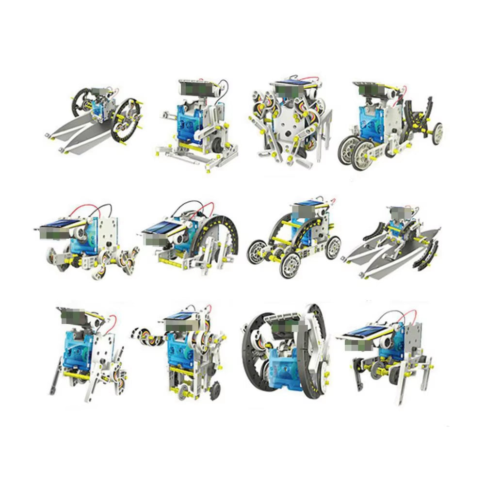 13 in 1 Educational Solar Energy Robot DIY Kit Toys for Kids Powered Children Boy Girls Learning Toy Gift