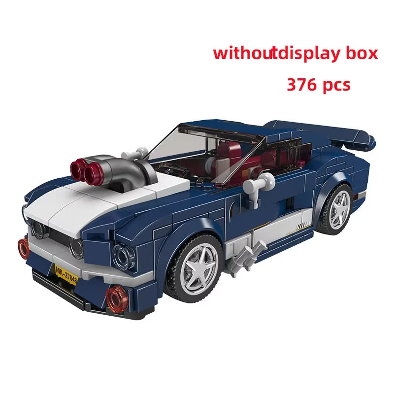 City Car Vehicle Speed Racer Building Blocks Brick Racing Super Technique Car Moc Creative Garage Set Educational Toys