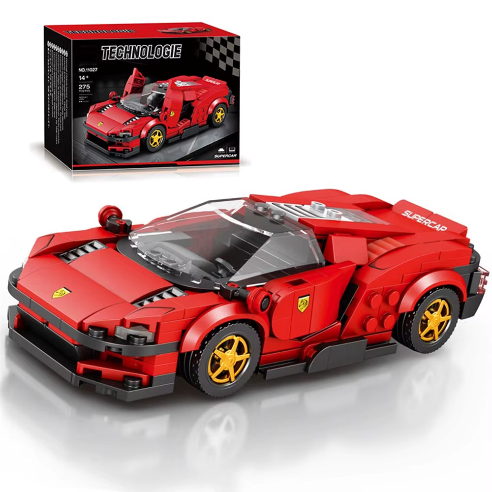 Super Sport Car Building Blocks City Speed Vehicle Car Model Bricks Desktop Ornaments DIY Assembly Toys Holiday Gift for Kids