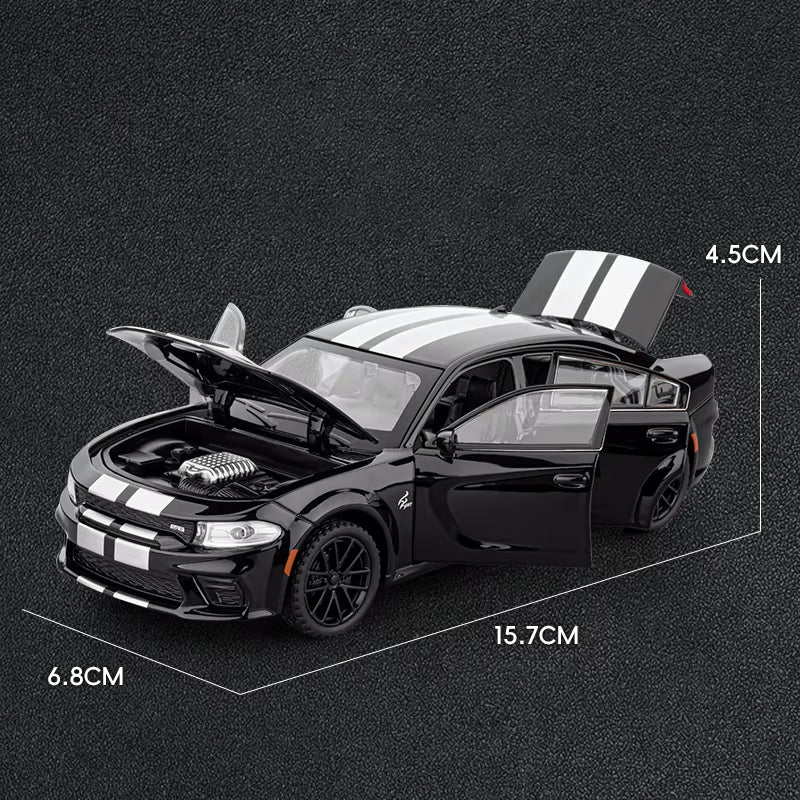 1:32 Dodge Charger SRT Super Sports Car Alloy Diecast Model Car Indoor Trendy Toys Ornaments Collection Decorations Holiday Gift