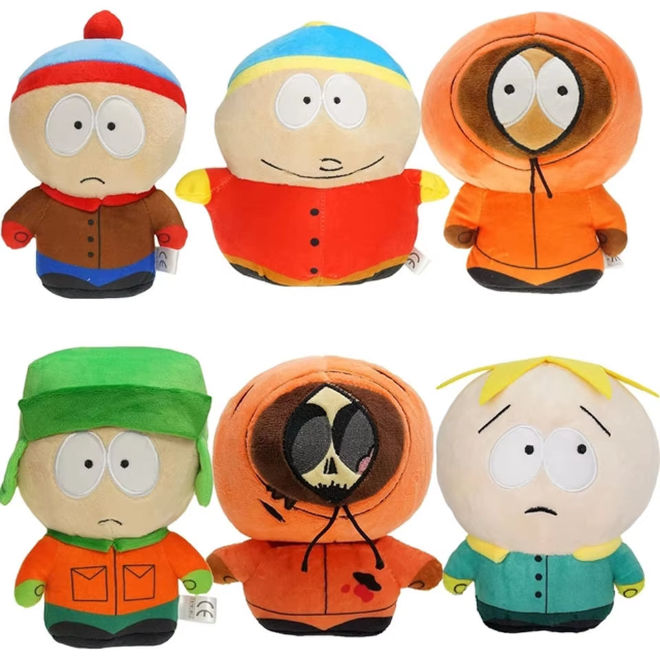 20Cm South North Parks Plush Toys Cartoon Plush Doll Stan Kyle Kenny Cartman Plush Pillow Peluche Toys Children Birthday Gift