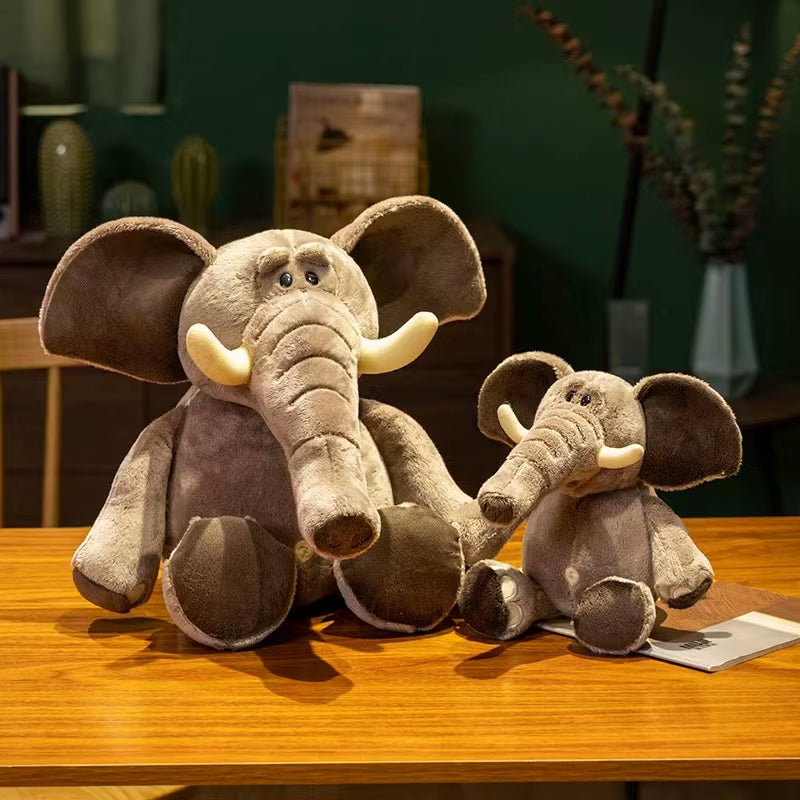 Children'S Plush Toys Simulation Elephant Stuffed Animals Elephant Doll Home Decoration Children'S Christmas Birthday Gift