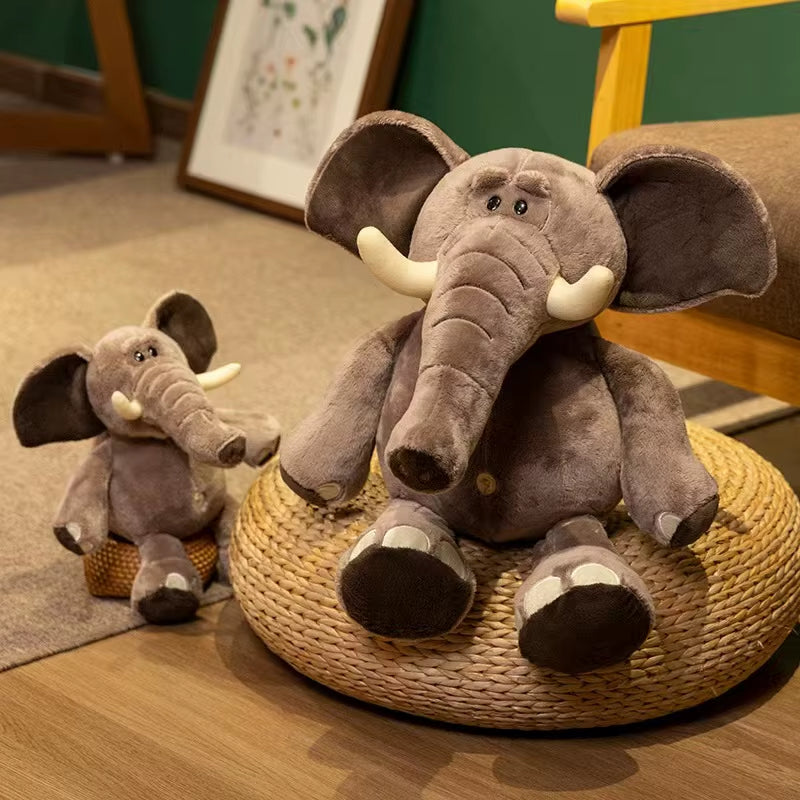 Children'S Plush Toys Simulation Elephant Stuffed Animals Elephant Doll Home Decoration Children'S Christmas Birthday Gift