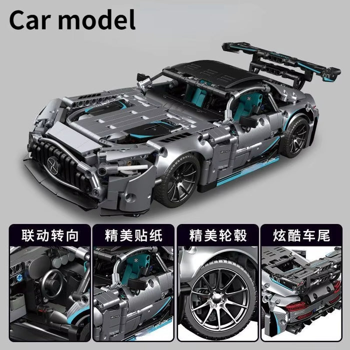 Expert Racing Car Building Blocks — 1280-Piece Speed Model