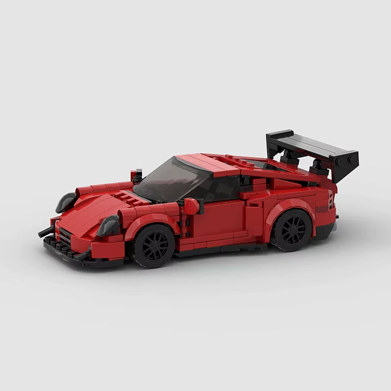 City Car Vehicle Speed Racer Building Blocks Brick Racing Super Technique Car Moc Creative Garage Set Educational Toys
