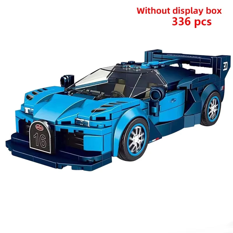 City Car Vehicle Speed Racer Building Blocks Brick Racing Super Technique Car Moc Creative Garage Set Educational Toys