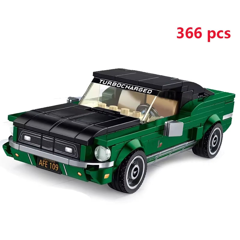City Car Vehicle Speed Racer Building Blocks Brick Racing Super Technique Car Moc Creative Garage Set Educational Toys