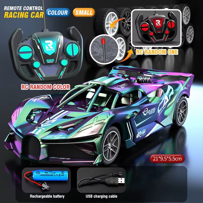 RC Sports Car High Speed Super Remote Control Mini Model Electric Vehicle Drift Racing Car for Kids Educational Toys for Boys