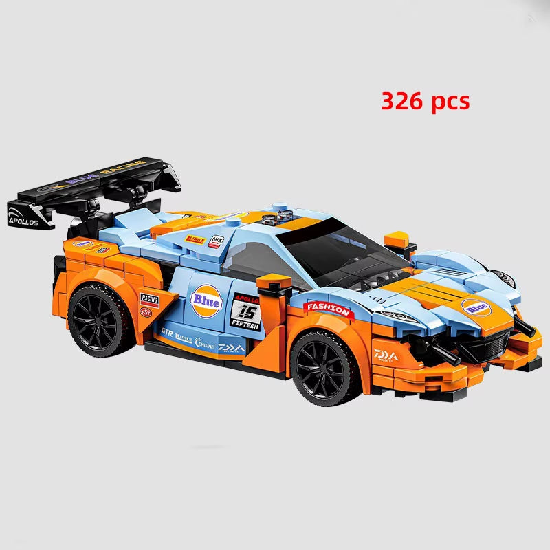 City Car Vehicle Speed Racer Building Blocks Brick Racing Super Technique Car Moc Creative Garage Set Educational Toys