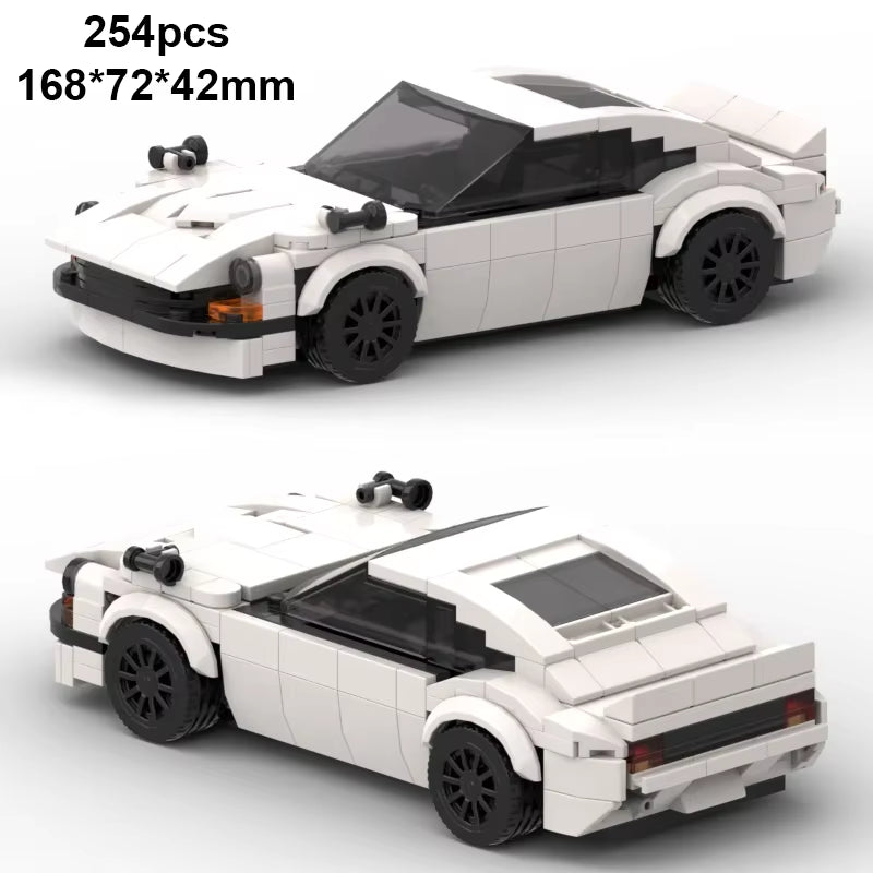 City Car Vehicle Speed Racer Building Blocks Brick Racing Super Technique Car Moc Creative Garage Set Educational Toys