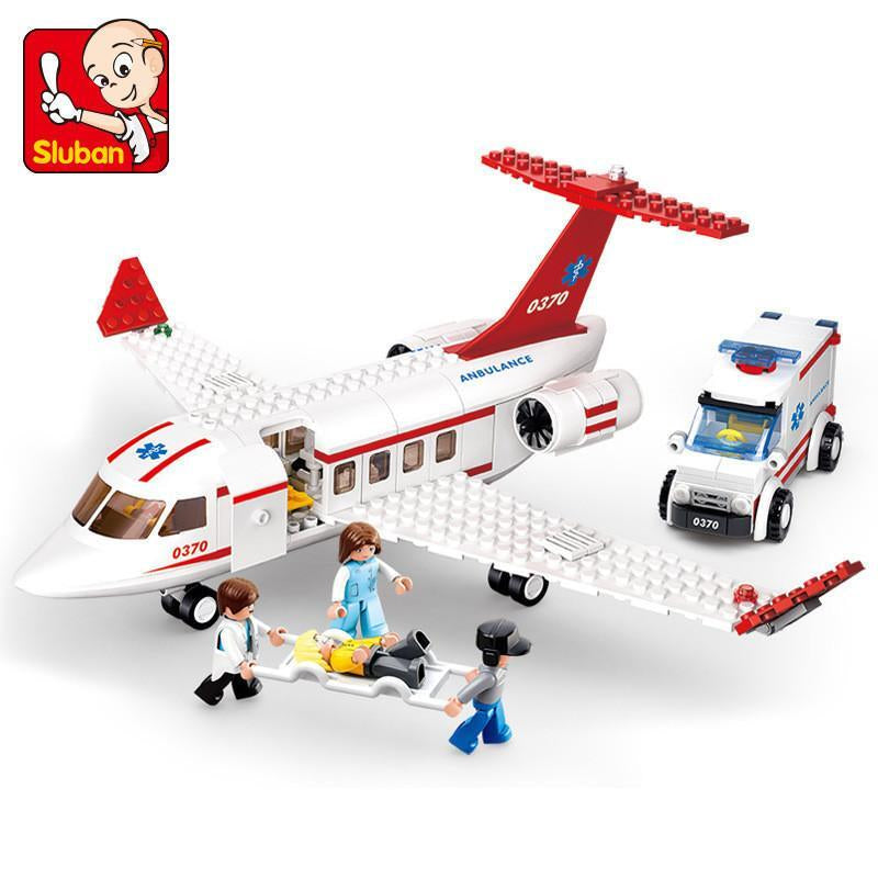 City Cargo Airplane Building Blocks Toy Creative Educational Airport Playset
