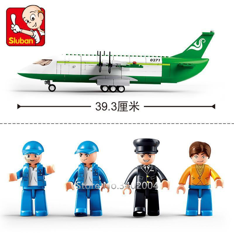 City Cargo Airplane Building Blocks Toy Creative Educational Airport Playset