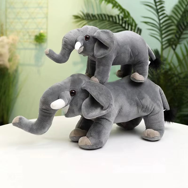 Children'S Plush Toys Simulation Elephant Stuffed Animals Elephant Doll Home Decoration Children'S Christmas Birthday Gift