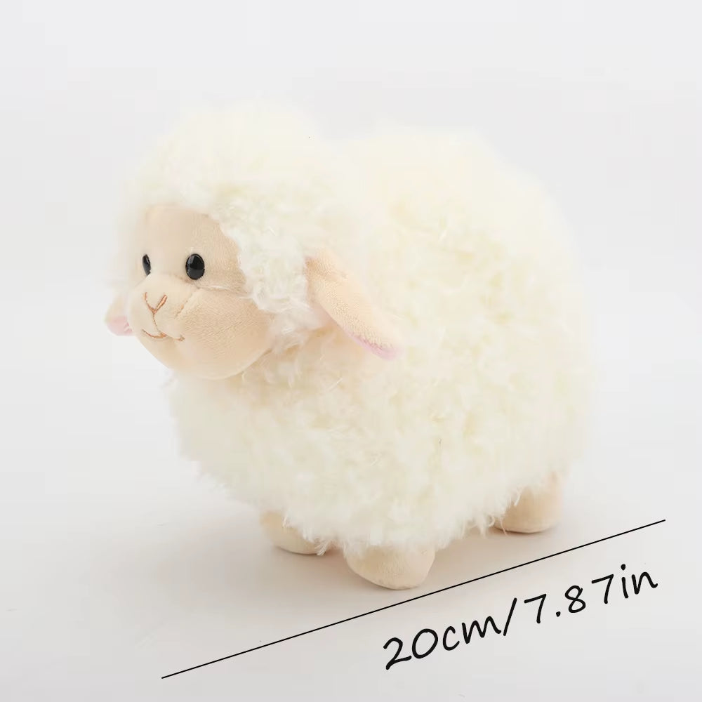 20Cm Cute Soft Obediently Lamb Plush Toys Soft Alpaca Plush Dolls Stuffed Sheep Plushie Baby Toys Gifts for Kids Home Decoration