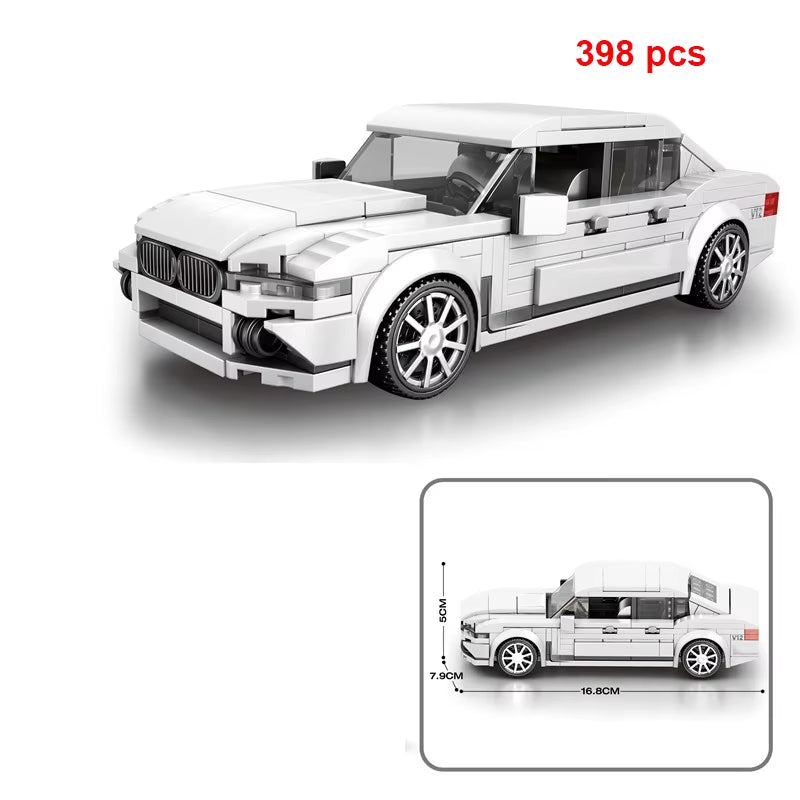 City Car Vehicle Speed Racer Building Blocks Brick Racing Super Technique Car Moc Creative Garage Set Educational Toys