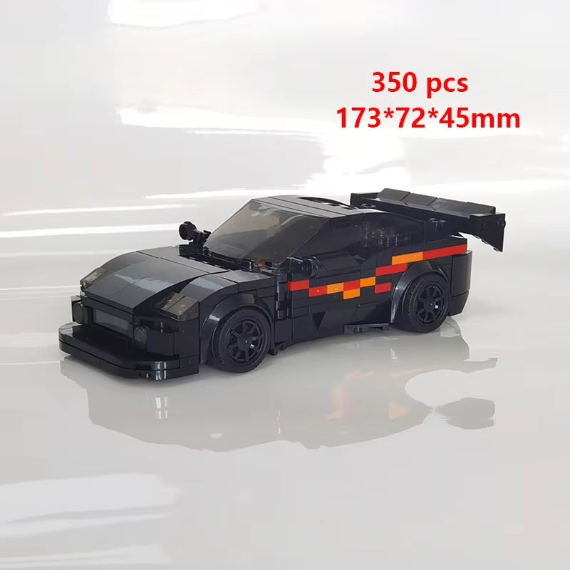 City Car Vehicle Speed Racer Building Blocks Brick Racing Super Technique Car Moc Creative Garage Set Educational Toys