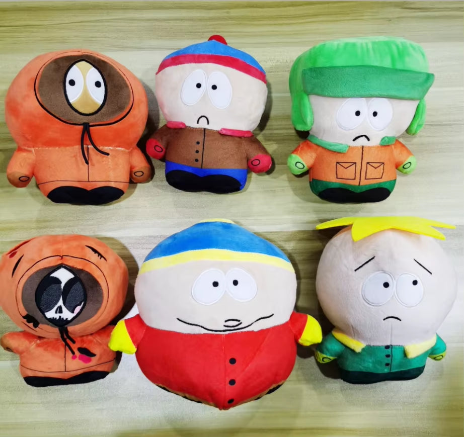 20Cm South North Parks Plush Toys Cartoon Plush Doll Stan Kyle Kenny Cartman Plush Pillow Peluche Toys Children Birthday Gift