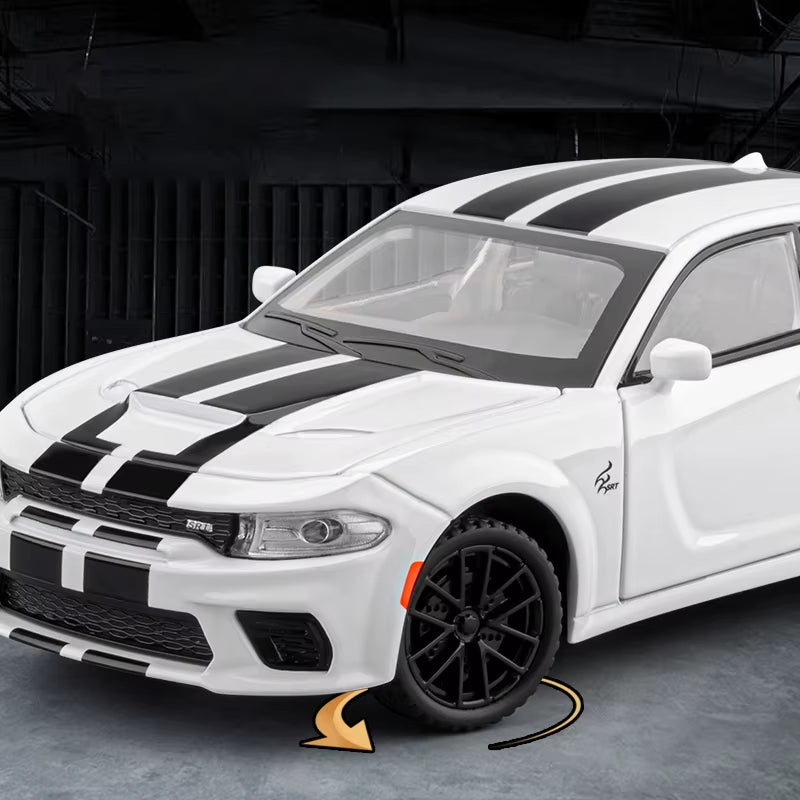 1:32 Dodge Charger SRT Super Sports Car Alloy Diecast Model Car Indoor Trendy Toys Ornaments Collection Decorations Holiday Gift