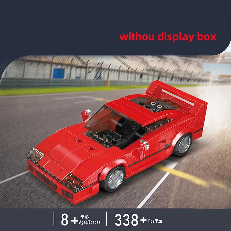 City Car Vehicle Speed Racer Building Blocks Brick Racing Super Technique Car Moc Creative Garage Set Educational Toys