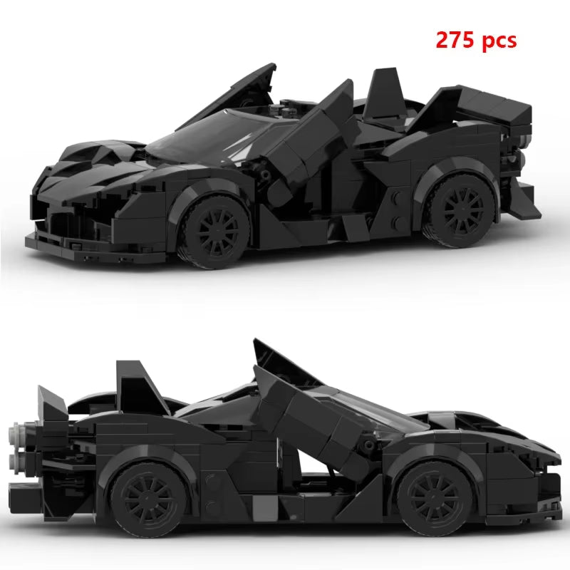 City Car Vehicle Speed Racer Building Blocks Brick Racing Super Technique Car Moc Creative Garage Set Educational Toys