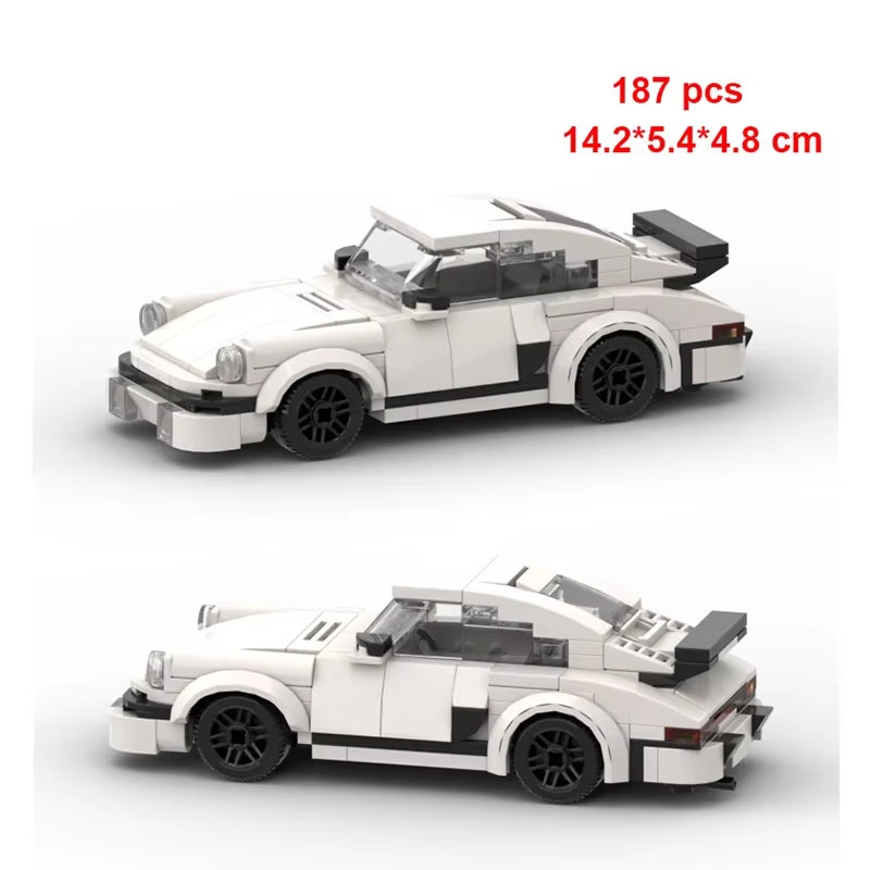 City Car Vehicle Speed Racer Building Blocks Brick Racing Super Technique Car Moc Creative Garage Set Educational Toys