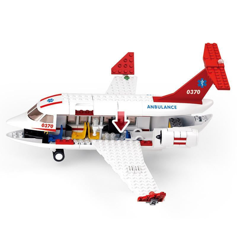 City Cargo Airplane Building Blocks Toy Creative Educational Airport Playset