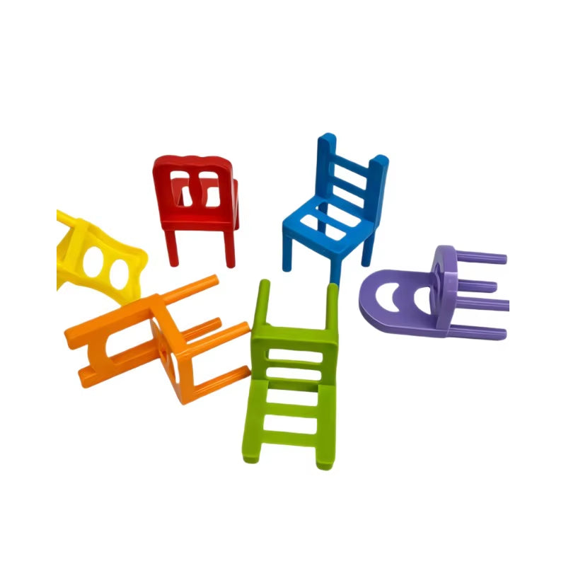 Stacking Chairs, Educational Toys, Building Blocks Stacking Chairs, Parent-Child Gathering Interactive Stress Reduction Toys