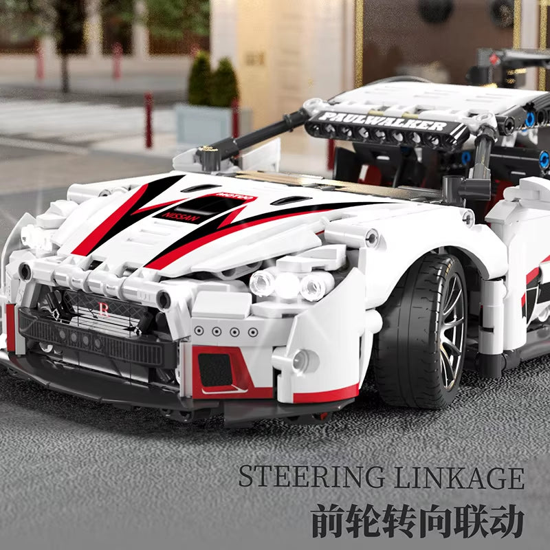Building Blocks Compatible with Concept White Sports Car Super Racing Building Blocks Brick Model Speedcar Children'S Gift
