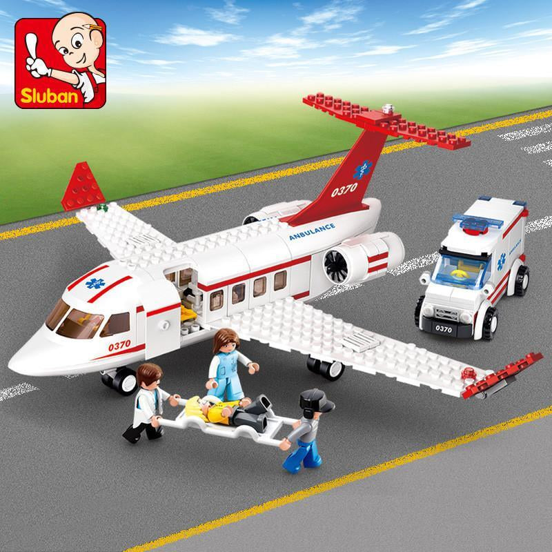 City Cargo Airplane Building Blocks Toy Creative Educational Airport Playset
