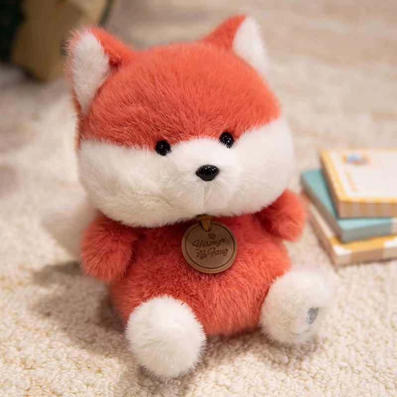 Cute Sitting Animals Red Panda Fox Sloth Cat Plush Toys Soft Plush Dolls Stuffed Capybara Pig Plushie Baby Toys Gifts for Kids