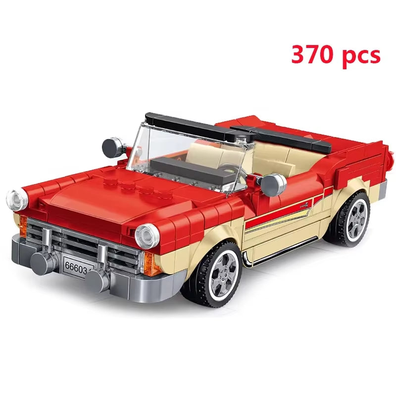 City Car Vehicle Speed Racer Building Blocks Brick Racing Super Technique Car Moc Creative Garage Set Educational Toys