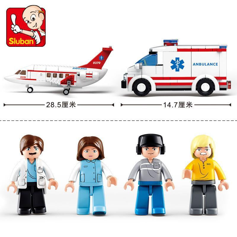 City Cargo Airplane Building Blocks Toy Creative Educational Airport Playset