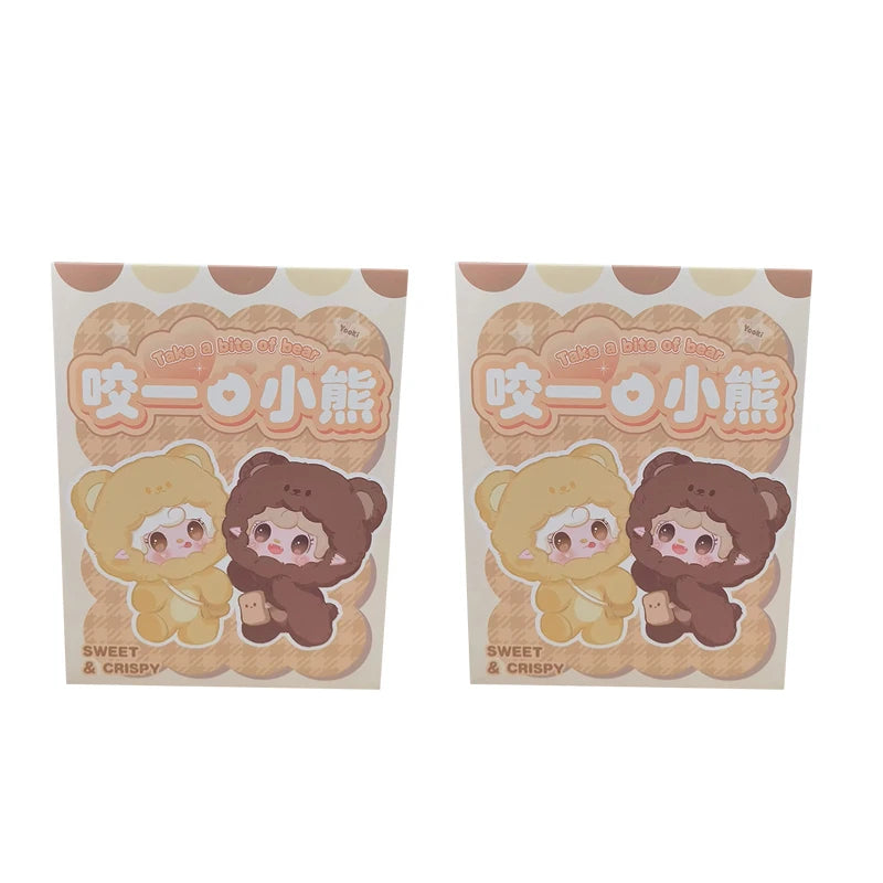 Yooki 4Th Generation Blind Box Take a Bit Small Bear Series Plush Toys Exquisite Doll Keychain Backpack Pendant Mystery Box Gift