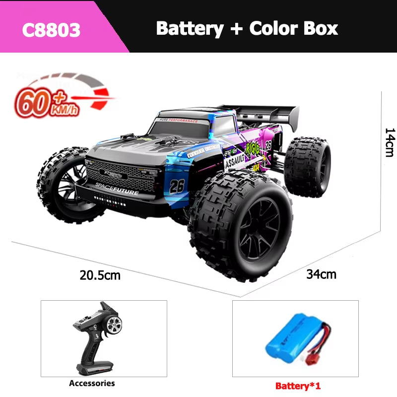 JJRC C8803 C8805 RC Car 4X4 Super Brushless 50/60/70KM/H 4WD High Speed RC Off-Road Car Children and Adults Toys